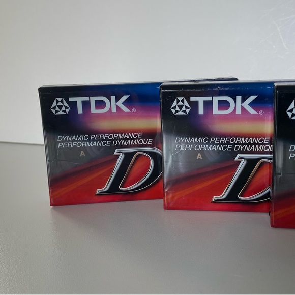 TDK D 90 Blank Cassette Tapes High Output ICEI/Type I -NEW Sealed NIP Set Of 3 - Picture 11 of 11